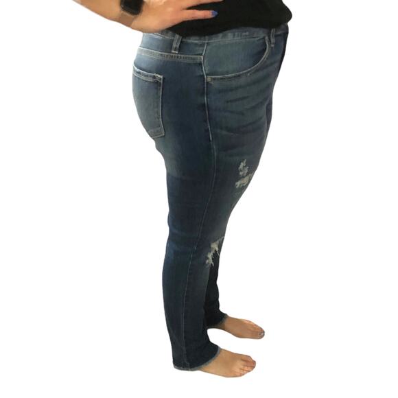 Kan Can (31) Annalise Skinny Distressed Scissor Hem Jeans - Stitch Fix Pants - Picture 5 of 13